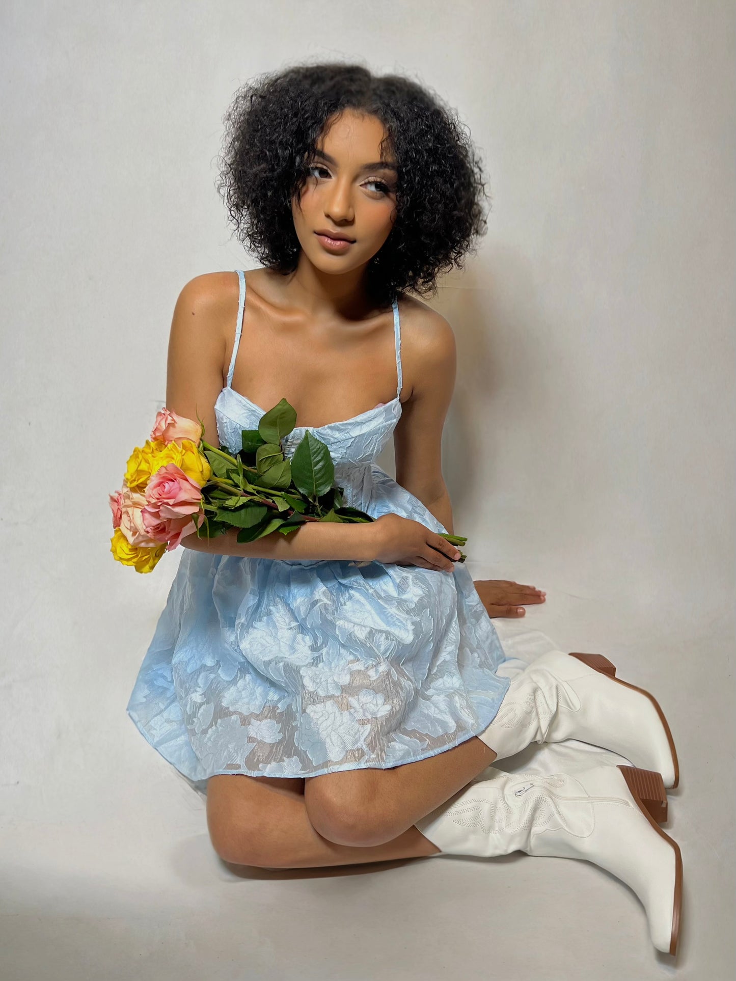 JENESIS DRESS- BABY BLUE