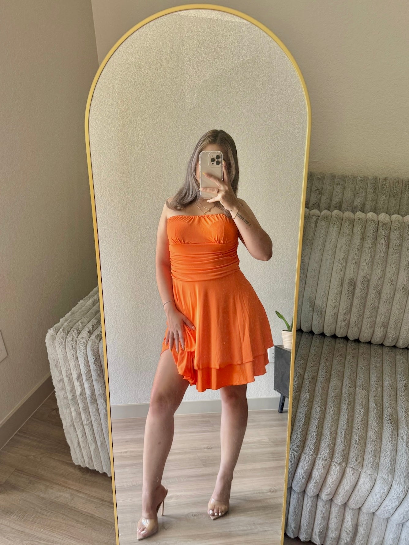 SANDRA DRESS- ORANGE