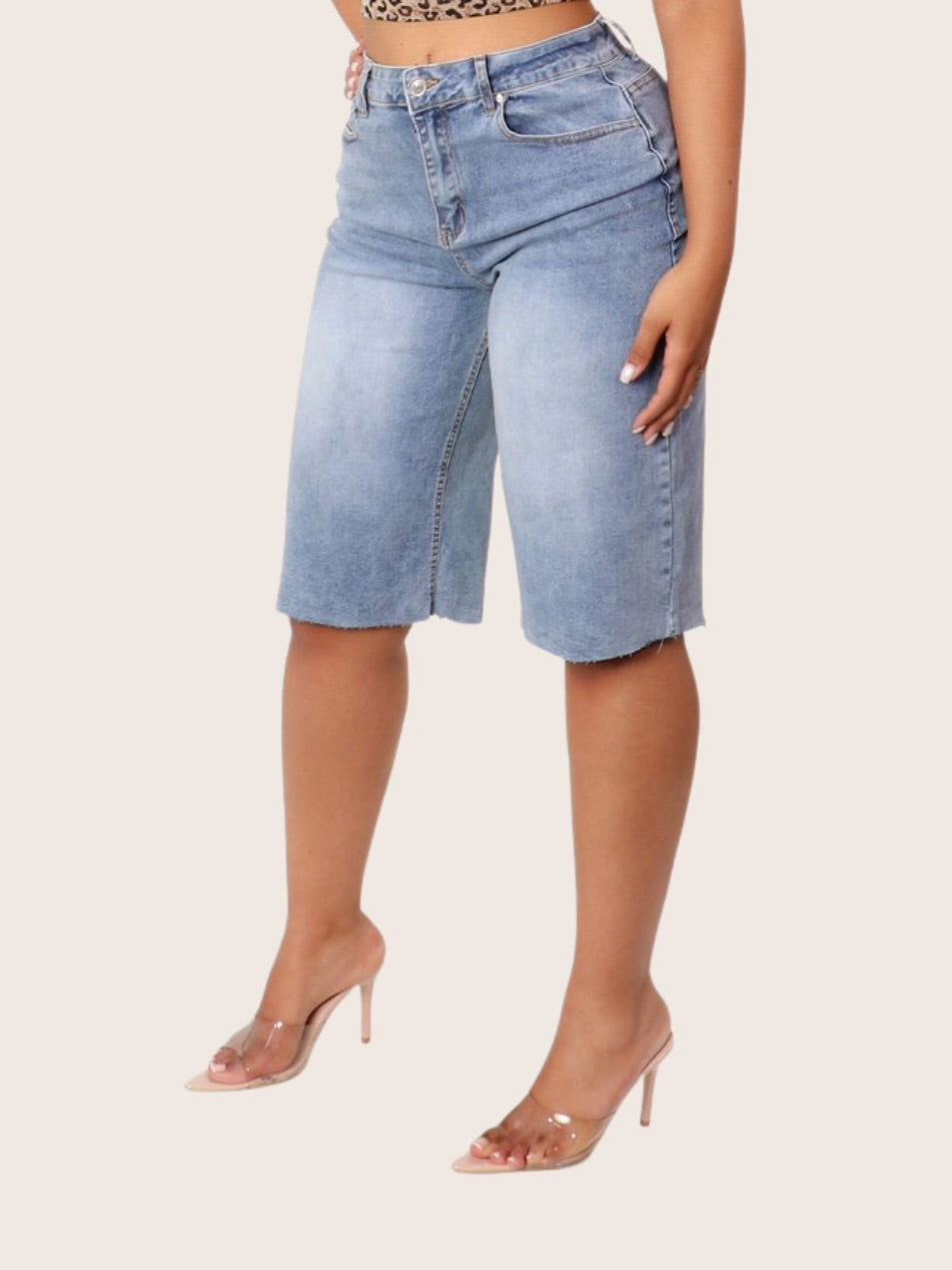 BECKY BIKER SHORT JEANS