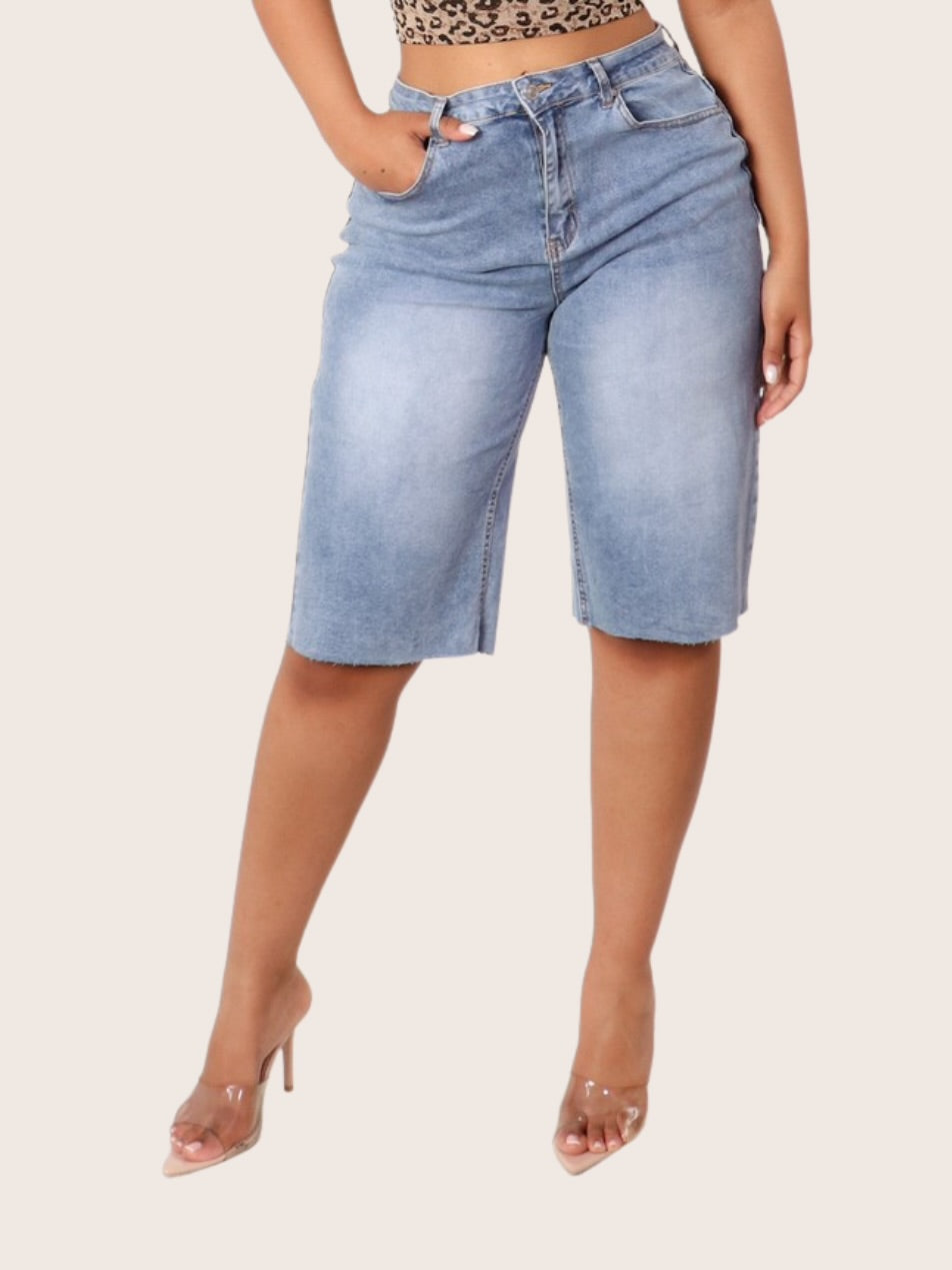 BECKY BIKER SHORT JEANS