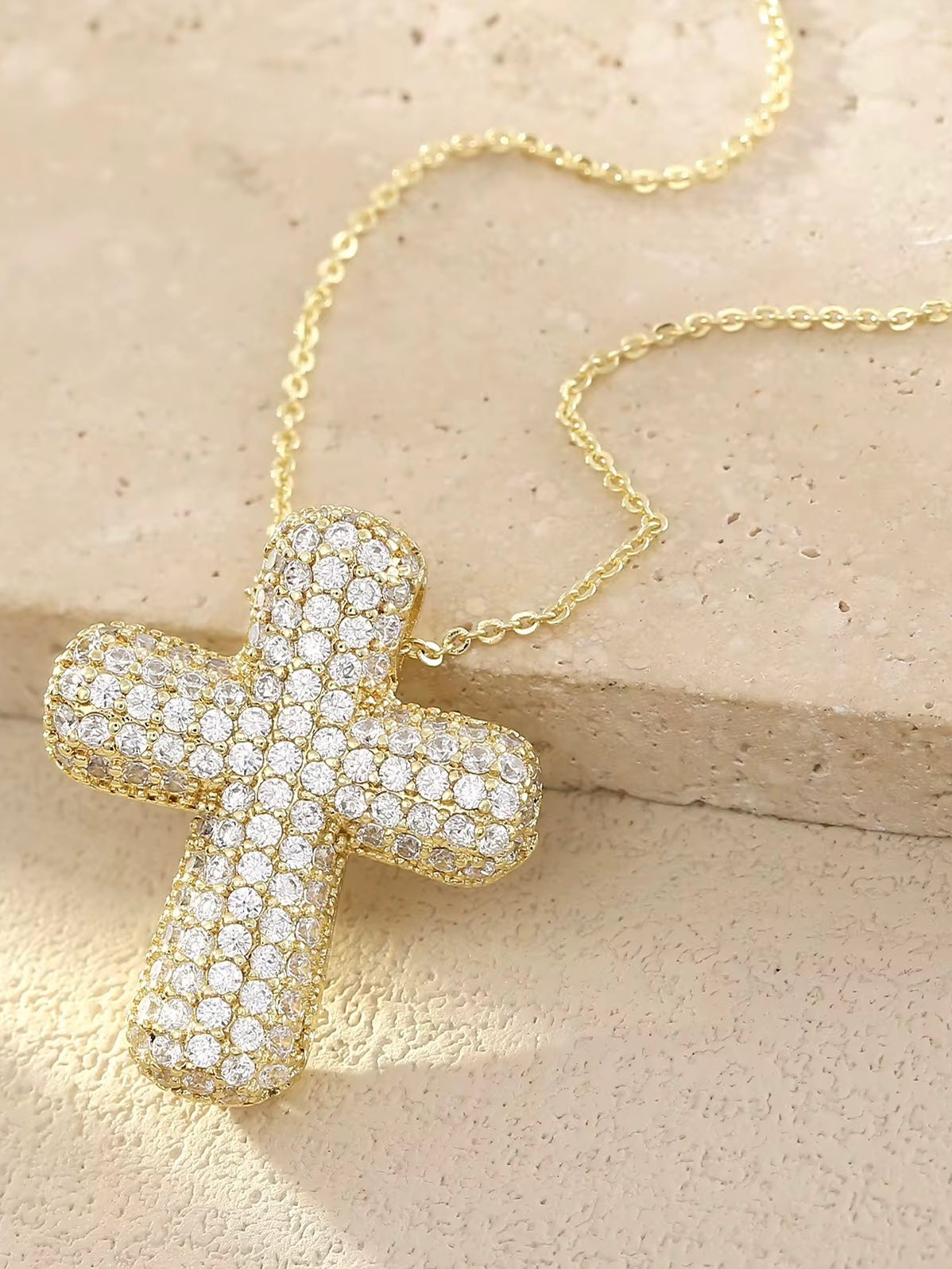 BUBBLE CROSS NECKLACE