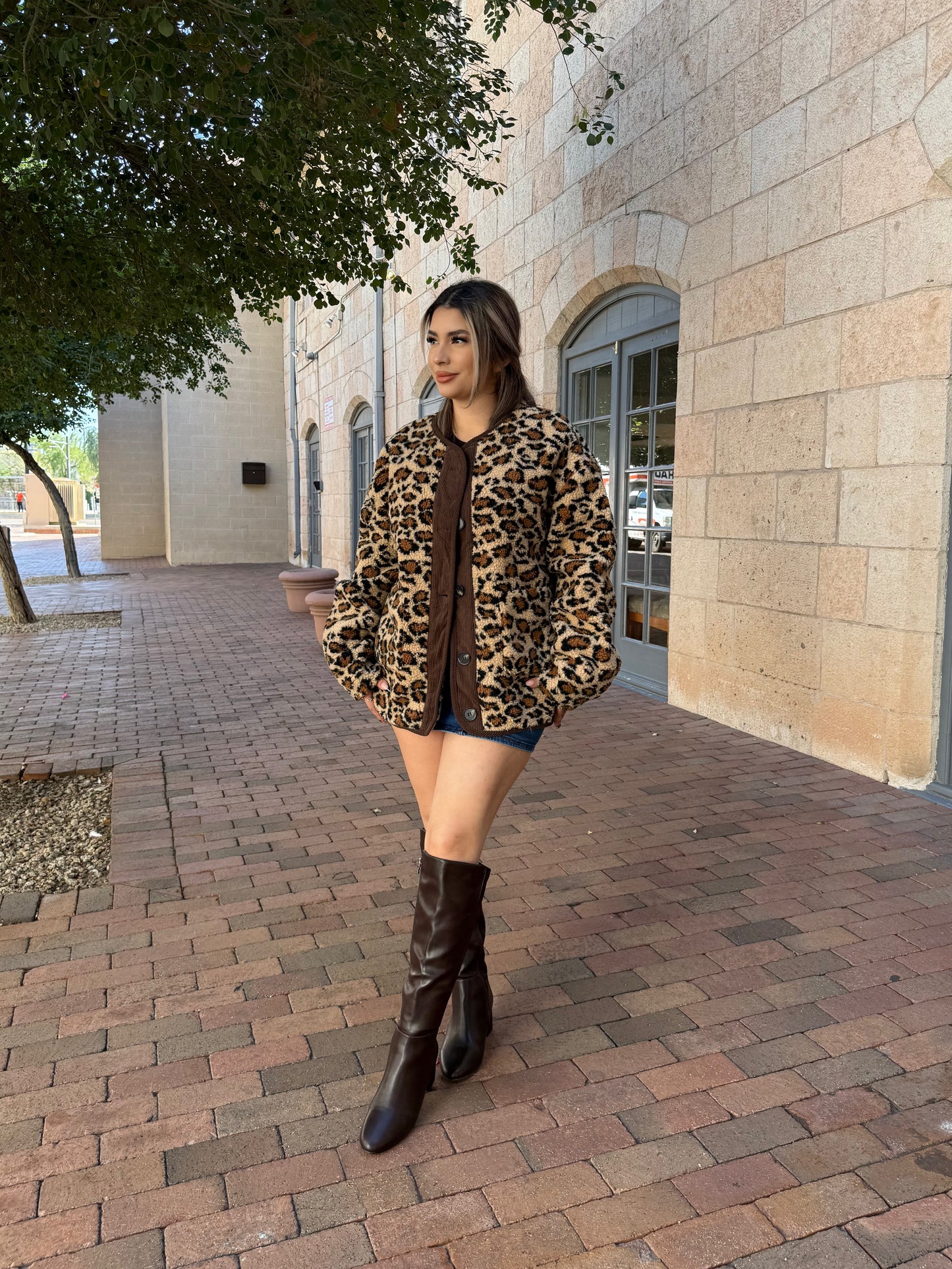 CHEETAH OVERSIZE JACKET