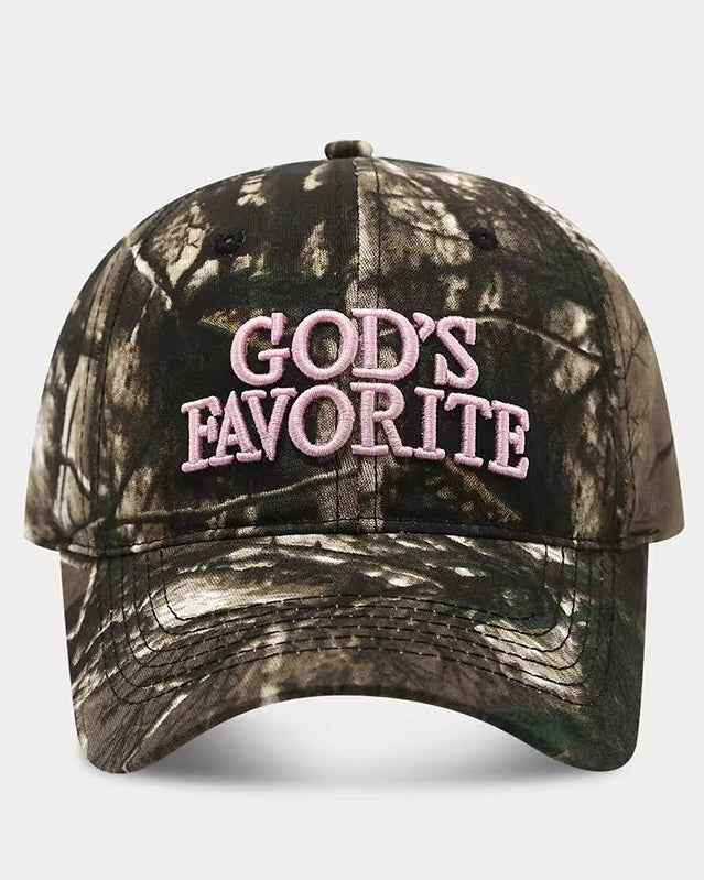 GODS FAVORITE CAMO BASEBALL HAT
