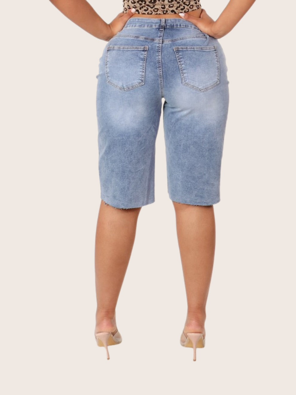 BECKY BIKER SHORT JEANS