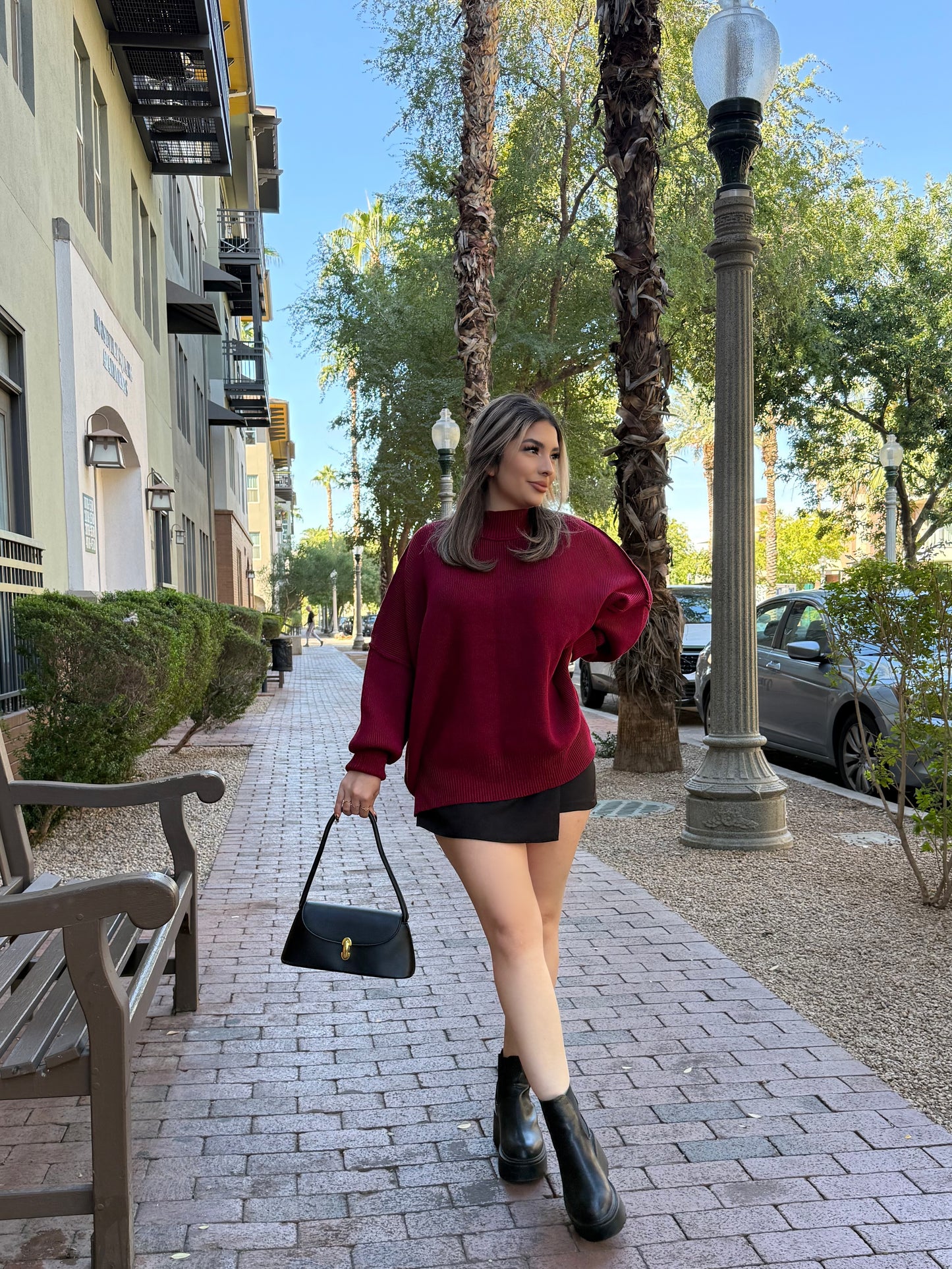 HELEN SWEATER CRANBERRY