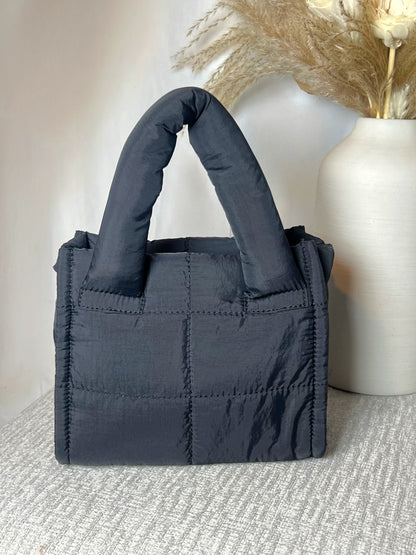 KAYLA PUFFER BAG- BLACK