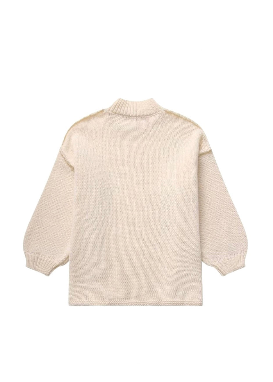 MARY OVERSIZE SWEATER- BEIGE