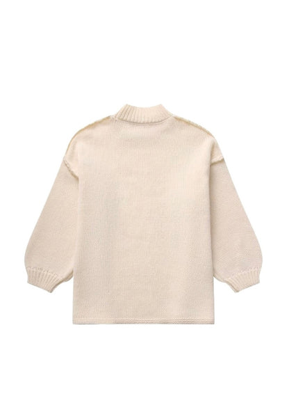 MARY OVERSIZE SWEATER- BEIGE