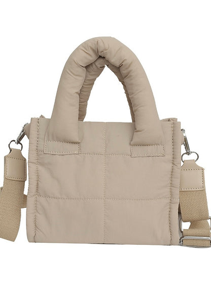 KAYLA PUFFER BAG- BEIGE