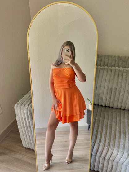 SANDRA DRESS- ORANGE