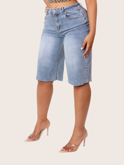 BECKY BIKER SHORT JEANS
