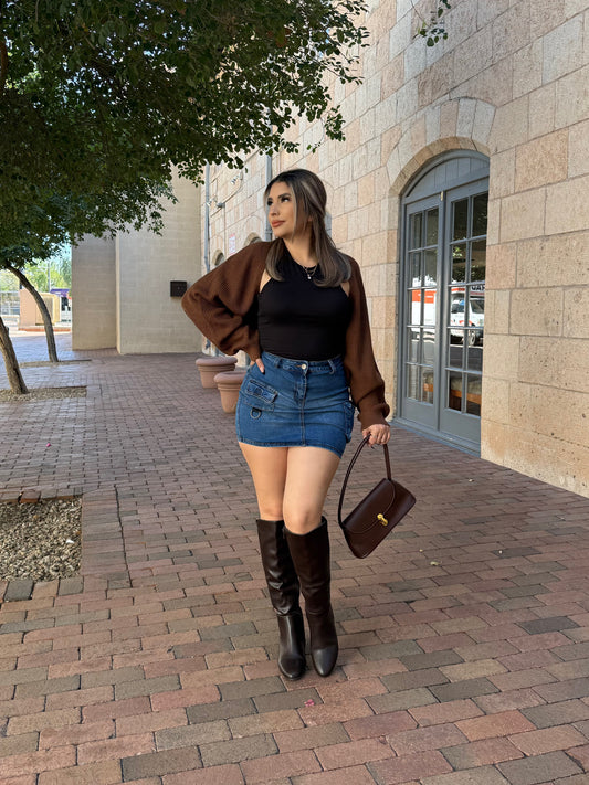 CAMI BOLERO CHOCOLATE