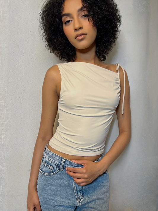 EVETTE TOP- BEIGE