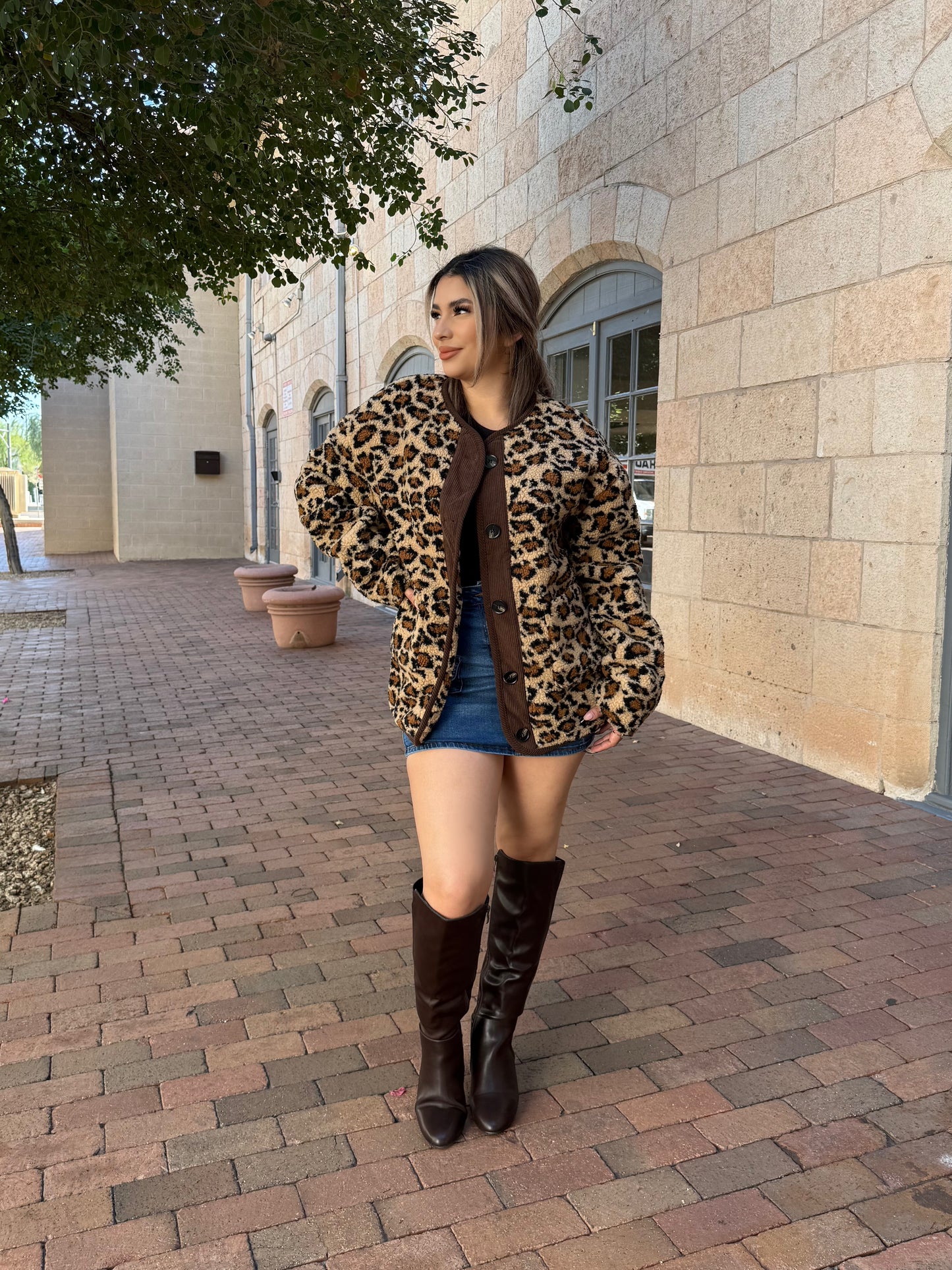 CHEETAH OVERSIZE JACKET