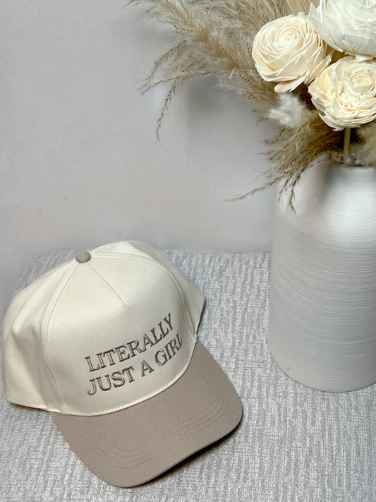 LITERALLY JUST A GIRL- BEIGE