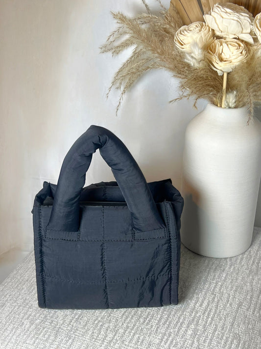 KAYLA PUFFER BAG- BLACK