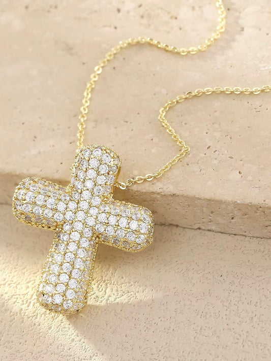 BUBBLE CROSS NECKLACE