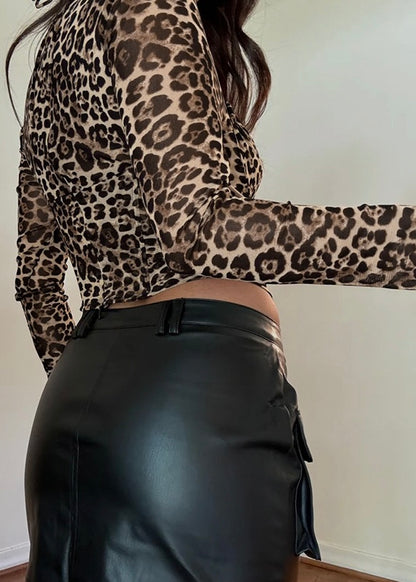 JACKIE TOP- LEOPARD