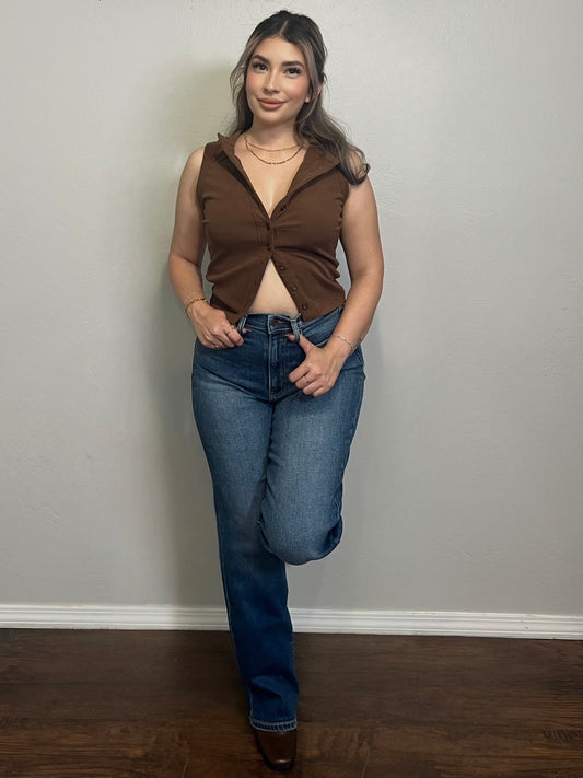 CIERRA TOP- BROWN