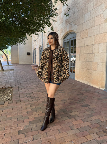 CHEETAH OVERSIZE JACKET