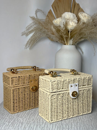 MARISOL WOVEN STRAW BAG