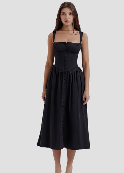 LOLA MAXI DRESS- BLACK