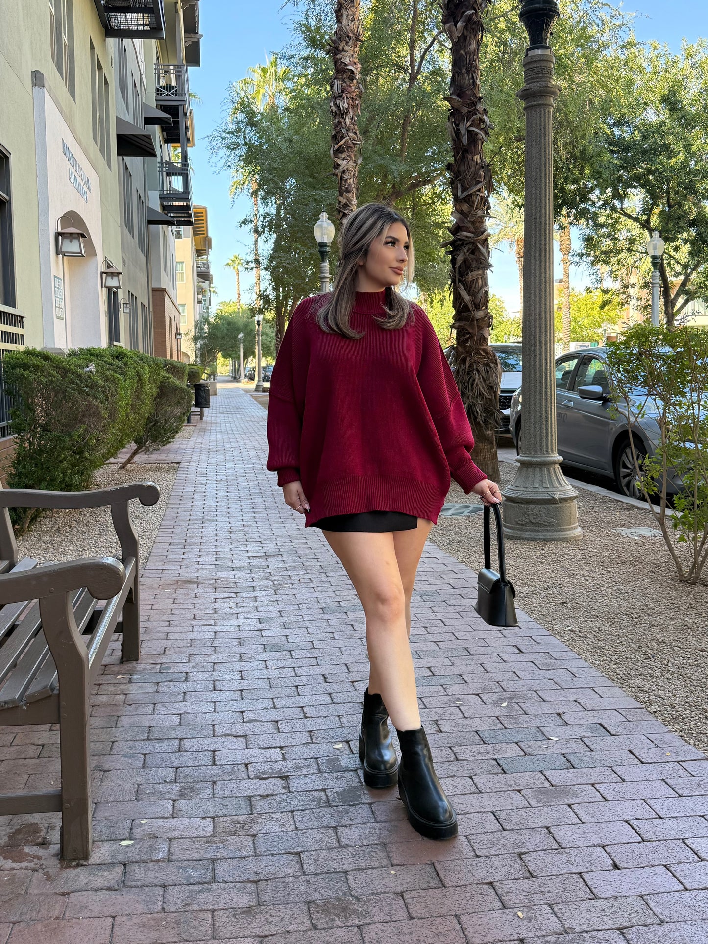 HELEN SWEATER CRANBERRY