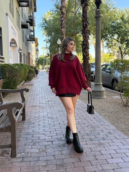 HELEN SWEATER CRANBERRY