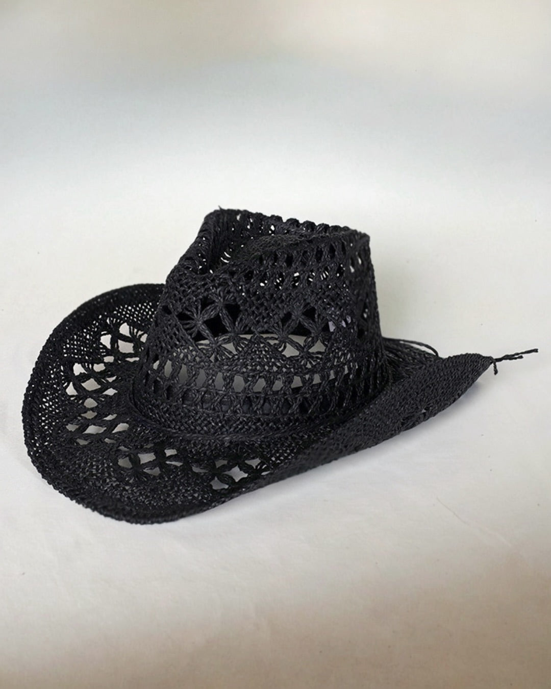 RODEO STRAW HAT- BLACK