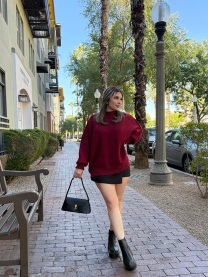 HELEN SWEATER CRANBERRY